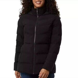 32 Degrees Heat Women's Full Zip Winter Hoodie Jacket, Black, Size M